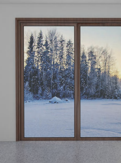 JT‑80E WOOD‑ALUMINUM COMPOSITE INWARD‑OPENING DOOR
